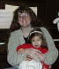 Kim and Evelyn - Christmas 1998