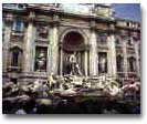 Baroque style of the Fontana di Trevi - Rome, Italy